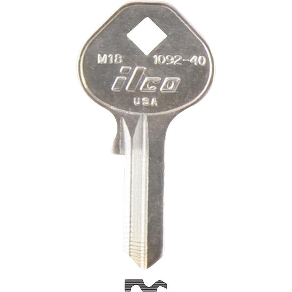 ILCO Master Nickel Plated Padlock Key, M18 (10-Pack)