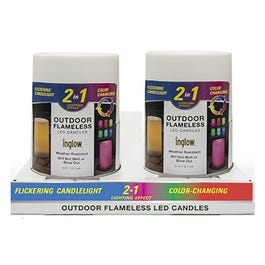 Outdoor Flameless Candle, Color-Changing, 3 x 5-In.