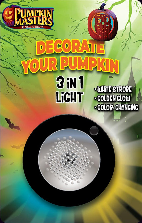 Pumpkin Masters Decorate Your Pumpkin 3-In-1 Light