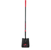 Razor-Back Square Point Shovel with Traditional Socket Fiberglass Handle with Cushion Grip