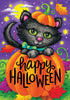 Custom Decor Halloween Cat-Flag