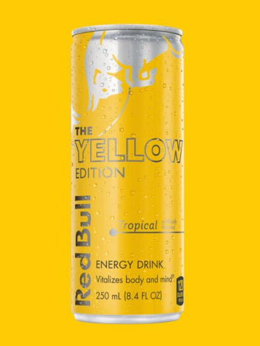 Red Bull Yellow Edition Tropical Flavor Energy Drink (12 oz)