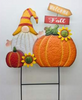 METAL GNOMES W/ PUMPKINS LG