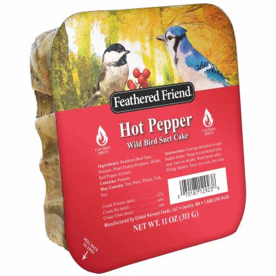 Feathered Friend Hot Pepper Suet Wild Bird Food (11 Oz)
