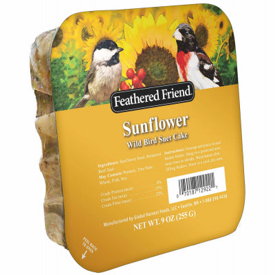 Feathered Friend Sunflower Suet Wild Bird Food (9 oz)