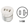 Leviton 600W 120V White Light Socket Adapter