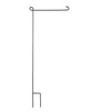 Evergreen Black Metal Garden Flag Stand