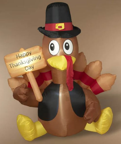 Electric Lighted Inflatable Turkey