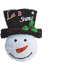 Youngcraft 18 In. White, Black, & Red Snowman Tinsel Wreath