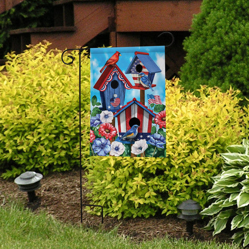 Briarwood Lane American Birdhouses Summer Garden Flag