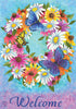Briarwood Lane Butterfly Wreath Spring Garden Flag