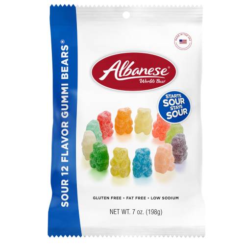 Albanese Sour 12 Flavor Gummi Bears
