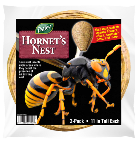 Dalen Fake Hornet's Nest - Wasp & Bee Territorial Nesting Repellent - 3 Pack