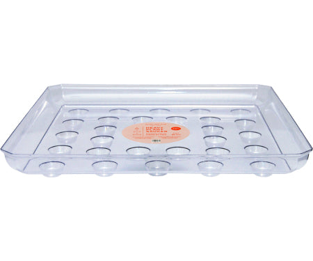 Arett Sales Clear Square Designer Series Heavy Gauge Saucers (16 - Clear)