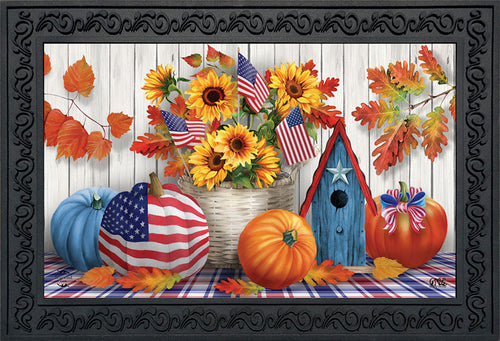Briarwood Lane American Autumn Patriotic Doormat