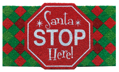 Briarwood Lane Santa Stop Here Coir Doormat