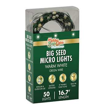 Holiday Bright Lights 50L GRN Micro Lights