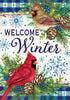 Custom Decor Winter Cardinals-Flag by Tina Wenke