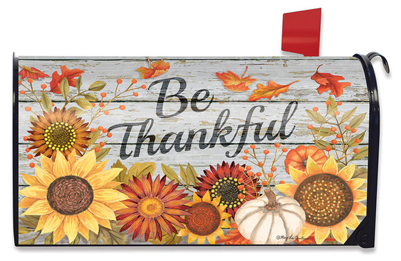Briarwood Lane Be Thankful Flowers Mailbox Cover