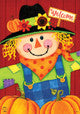 Briarwood Lane Scarecrow and Pumpkins Autumn Garden Flag
