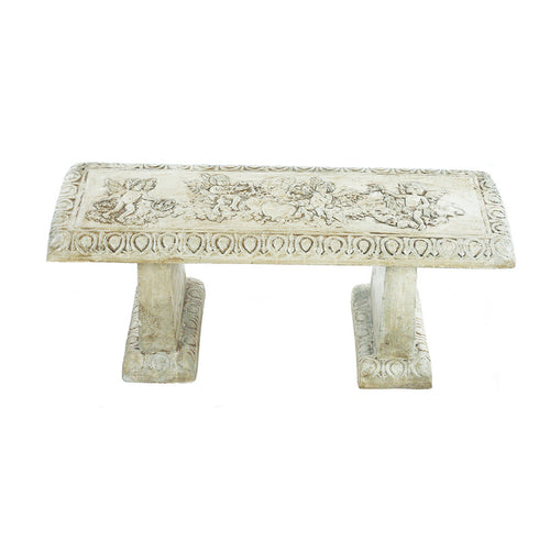 Athens Stone Casting Straight Angel Bench Set