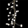 Holiday Bright Lights 420L Warm White Twinkle Big Seed Cluster Lights with Silver Wire (Box)