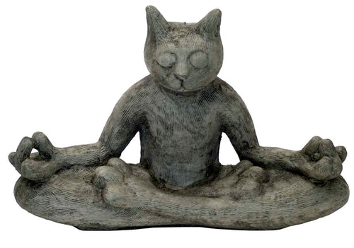 Athens Stone Casting Meditating Cat