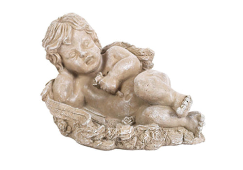 Athens Stone Casting Flowerbed Angel