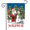 Briarwood Lane Santa And Snowman Christmas Garden Flag