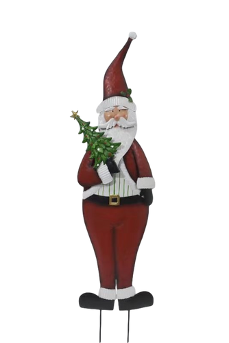 Basket Plus Industries Old World Santa Yard Art