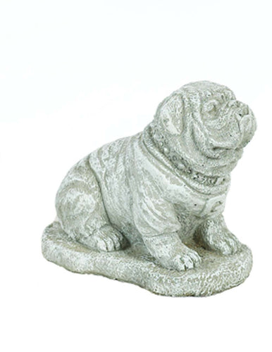 Athens Stone Casting Small Bulldog on Base