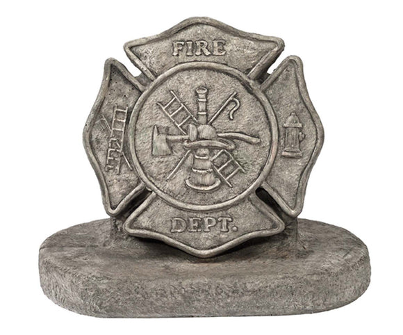 Athens Stone Casting Fireman's Maltese Cross