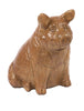 Athens Stone Casting Medium Sitting Pig