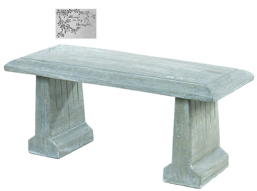 Athens Stone Casting Always in My Thoughts Bench