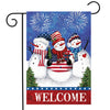 Briarwood Lane American Snowmen Winter Garden Flag