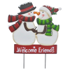 Basket Plus Industries  Welcome Metal Snowman Couple