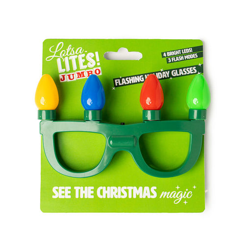DM Merchandising 	Jumbo Flashing Holiday Glasses
