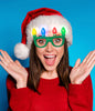 DM Merchandising 	Jumbo Flashing Holiday Glasses