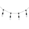 Alpine Edison Bulb Hanging String Lights with Timer