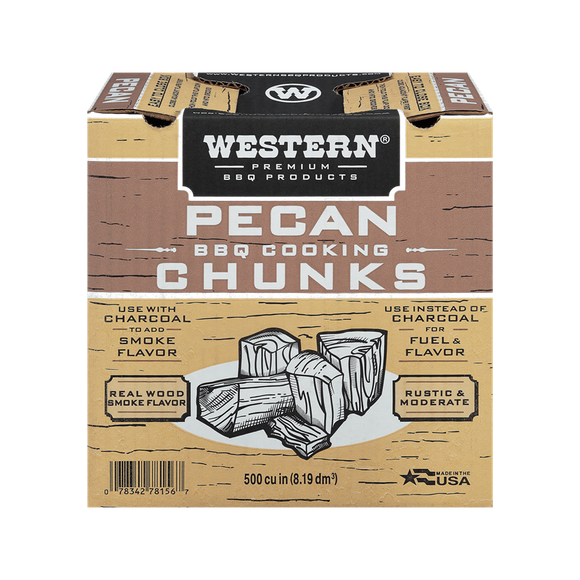 Western Pecan BBQ Cooking Chunks