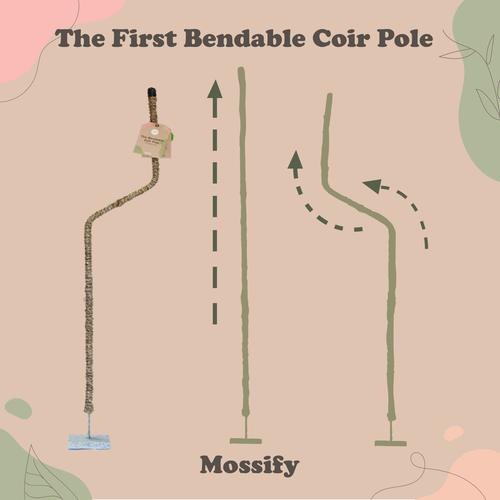 Mossify The Original Bendable Coir Pole™