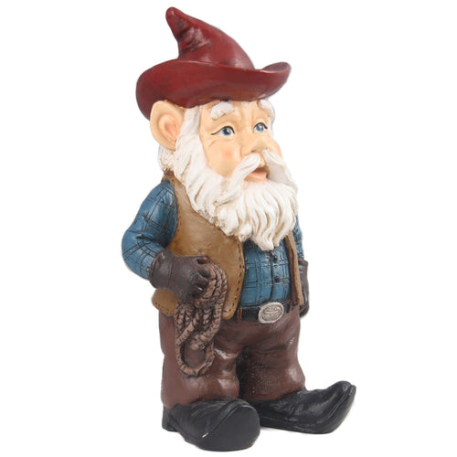 Hi-Line Gift Gnome Cowboy Statues