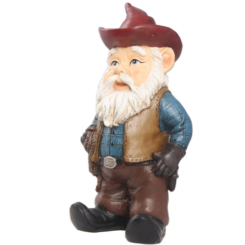 Hi-Line Gift Gnome Cowboy Statues