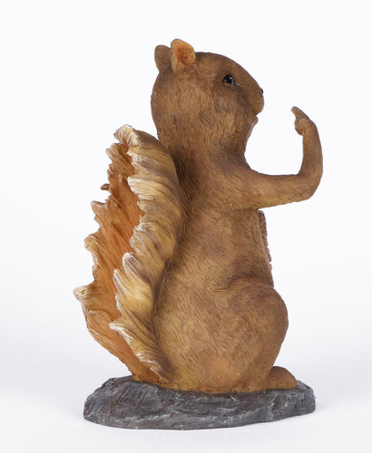 Hi-Line Gift Exclusive Squirrel Holding Go Away Sign