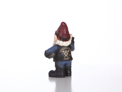 Hi-Line Gift Gangsta Biker Gnome- Handmade Statue