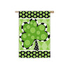 Evergreen Patterned Shamrock Garden Flag