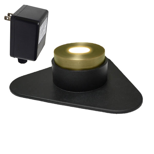 Anjon 1-Watt LED Puck Light (Bronze or Brass, Optional 6-Watt Transformer)