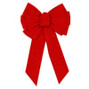 Holiday Trims 7358 - Red Velvet Bow – 11 Loop, 10 x 18