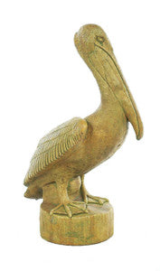 Athens Stone Casting Pelican on Post