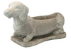 Athens Stone Casting Dachshund Planter